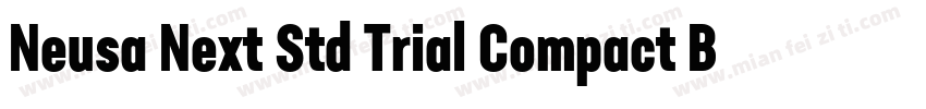 Neusa Next Std Trial Compact Bold字体转换